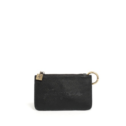 SIGNAL 牛皮卡片零錢包 - 拿鐵棕/簡約黑/月光灰(224-066)