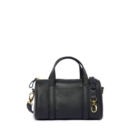 FUTUREME 真皮迷你手提波士頓包 - 簡約黑/月光灰(225-119)