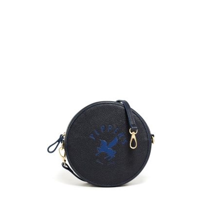 PEGASUS 牛皮圓形斜背包 - 櫻桃紅/午夜藍/月光灰 ( 224-028 ) 