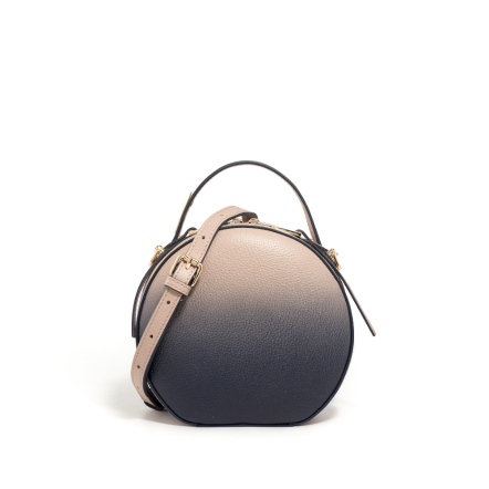 INTENSITY 牛皮漸層圓形手提包 - 晚霞藍 ( 223-993 ) 