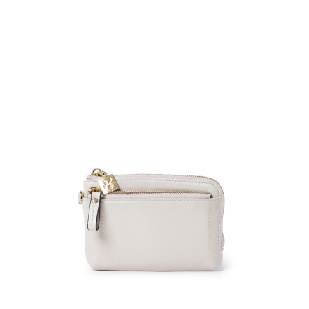 CUBE 拉鍊卡片零錢包 - 摩卡棕/迷霧藍/月光灰(325-073)