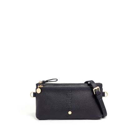 INK 牛皮雙層隨行包 - 橘黃色/午夜藍/象牙灰 ( 223-952 )