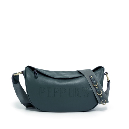 INK 牛皮船形斜背包 - 暗紅色/摩卡棕/簡約黑/月光灰/冷杉綠 ( 223-999 )