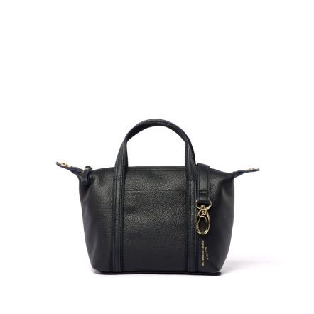 FUTUREME 真皮迷你手提水餃包 - 簡約黑/月光灰(225-120)