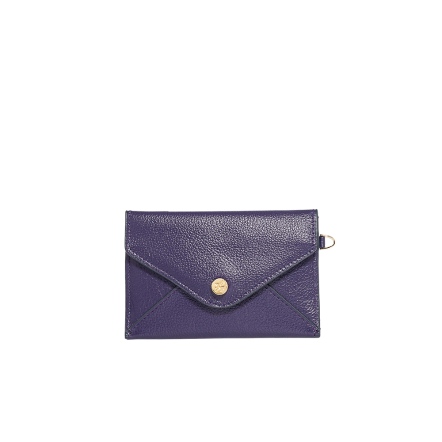 Doris 牛皮信封卡片包 - 葡萄紫 ( 209-583-59 ) USD$ 37.2