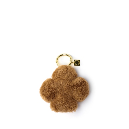 FLUFFY 梅花羊羔毛掛飾 - 焦糖棕/格雷灰(325-061)