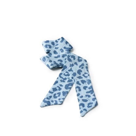 WISH 動物紋長絲巾 - 斑馬紫/豹紋藍/斑馬黑(325-091)