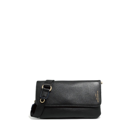 PEGASUS 牛皮雙層翻蓋磁釦小包 - 奶茶色/駝棕色/簡約黑(224-071)