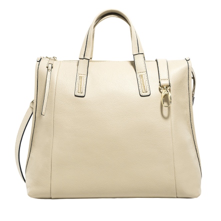 Claire 牛皮大手提包 - 杏仁白 (209-565-05) USD$ 295.9