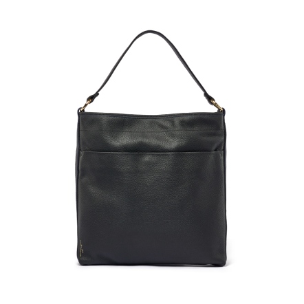 FUTUREME 真皮直式肩背托特袋 - 摩卡棕/簡約黑(225-123)