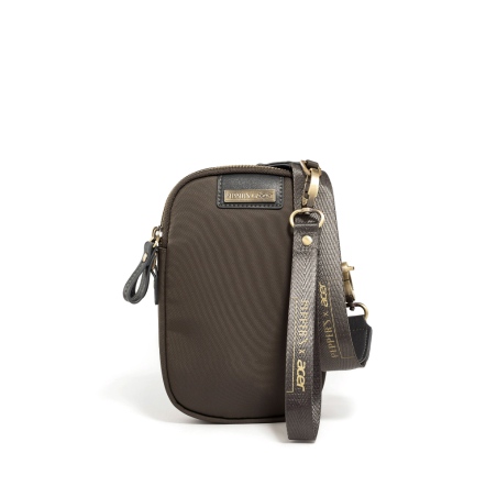 CUBE 輕量尼龍雙層手機包 - 淡亞麻/暖沙色/淡柔粉/墨綠色/簡約黑 ( 223-001)