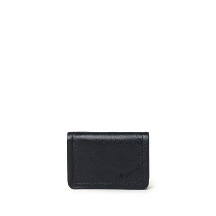 SIGNAL 真皮壓釦名片卡夾 - 摩卡棕/簡約黑/月光灰/夜幕灰(225-099)