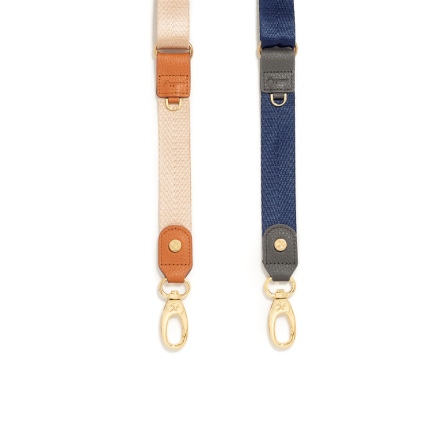 HOPE 尼龍編織可調整背帶 - 亞麻灰/藏藍色 ( 222-901 ) USD$ 35.1