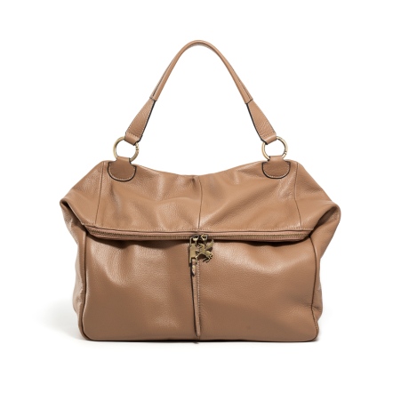 PEGASUS 牛皮折蓋托特包 - 淡駝棕 ( 224-039 ) USD$ 194.2