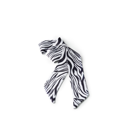 WISH 動物紋長絲巾 - 斑馬紫/豹紋藍/斑馬黑(325-091)