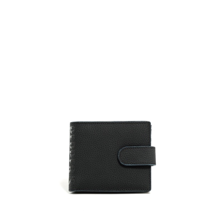 INK 牛皮零錢短夾 - 迷霧藍/簡約黑/月光灰(224-069)