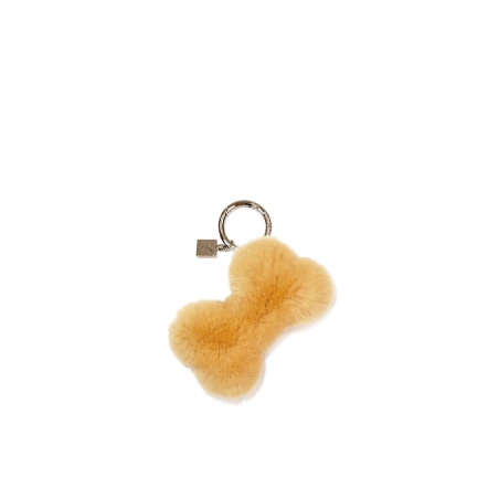 FLUFFY 狗骨頭兔毛球掛飾(326-108)