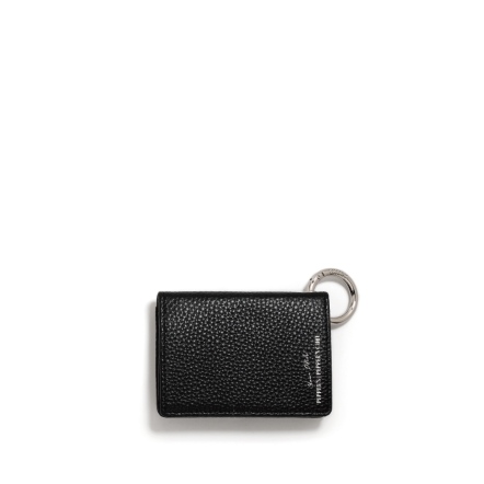 CUBE 真皮壓釦名片卡夾 - 粉膚色/太空銀/簡約黑(225-084)