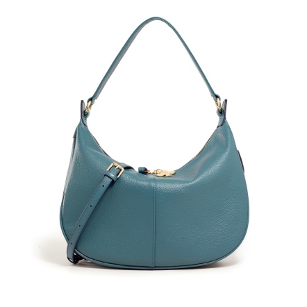 FORTUNE 牛皮彎月肩背包 - 海綠石 ( 222-846 )