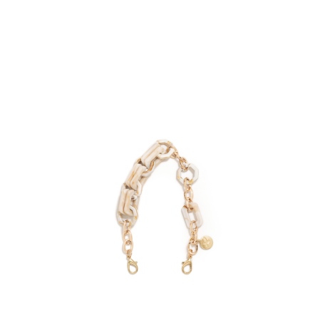 GOLD 石紋造型手挽鍊 - 淺卡其(324-033) USD$ 30.6