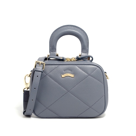 SOUL 牛皮箱型手提包 - 岩靛藍 ( 221-736-67 )